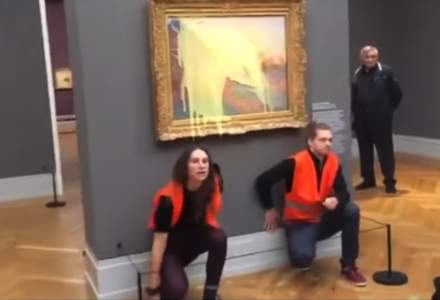 VIDEO | După tabloul lui Van Gogh, ecologiștii au atacat și o lucrare de Monet