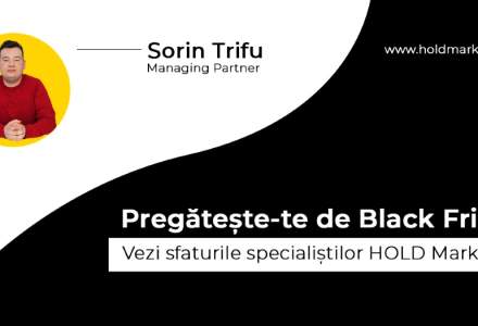 Sorin Trifu, HOLD Marketing: “Estimăm că Black Friday 2022 va fi cel mai bun din toate timpurile”. Vezi cum te poți pregăti pentru succes.