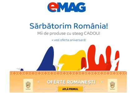 eMag, reduceri de 1 Decembrie. Banca Transilvania anunta si ea "oferte romanesti" prin newsletterul eMag. Ce produse romanesti sunt la reducere