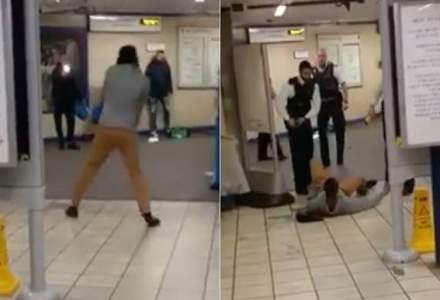 ATAC TERORIST la o statie de metrou din Londra: Un barbat a injunghiat trei persoane