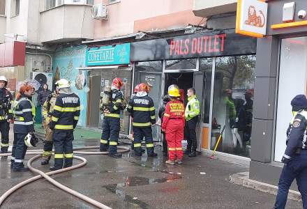 Incendiu la un magazin de haine pe Ștefan cel mare, vizavi de stadionul Dinamo