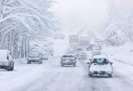 Autostrada A2 Bucuresti-Fetesti si drumuri nationale din 4 judete, inchise din cauza zapezii