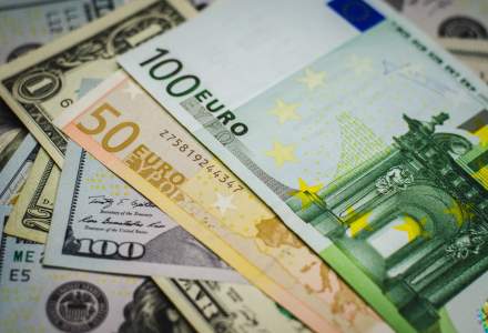 Euro, la cel mai ridicat nivel față de dolar din ultimele 9 luni