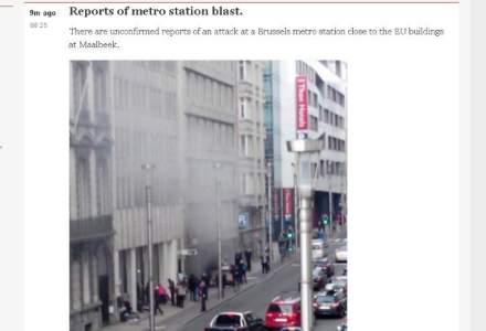 Explozii la metroul din Bruxelles - atacuri teroriste, confirmate [VIDEO]