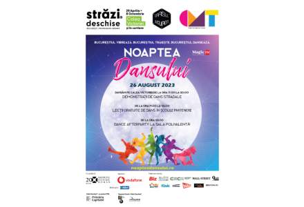 Bucureștiul dansează: Noaptea Dansului, cel mai mare eveniment de dans din Capitală, are loc pe 26 august