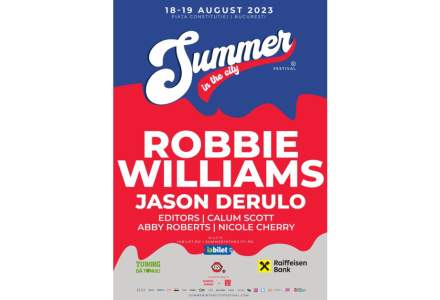 Robbie Williams, un concert de neratat la Summer in the City, 18-19 august, Piata Constitutiei!