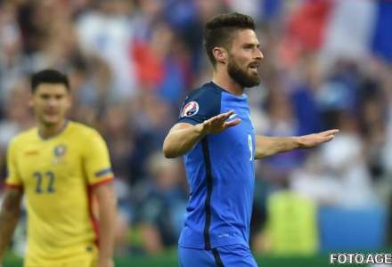 Olivier Giroud: S-ar fi putut dicta fault in atac la faza golului marcat de el la meciul cu Romania