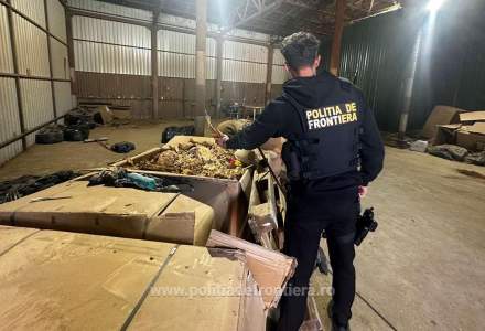 Poliția de Frontieră a descoperit o rețea ilegală de fabrici de țigări, care importa sute de tone de tutun și vindea online