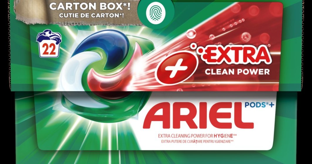 Ariel lansează noul ambalaj incluziv din carton