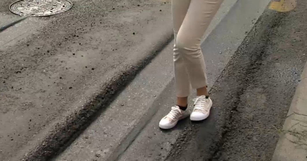 Efectele caniculei în București: asfalt distrus pe marile bulevarde