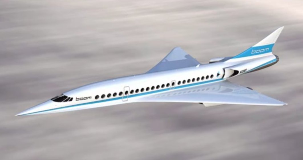 Cum arata "Baby Boom", avionul supersonic de pasageri care ajunge in 3 ore din Europa in New York  VIDEO