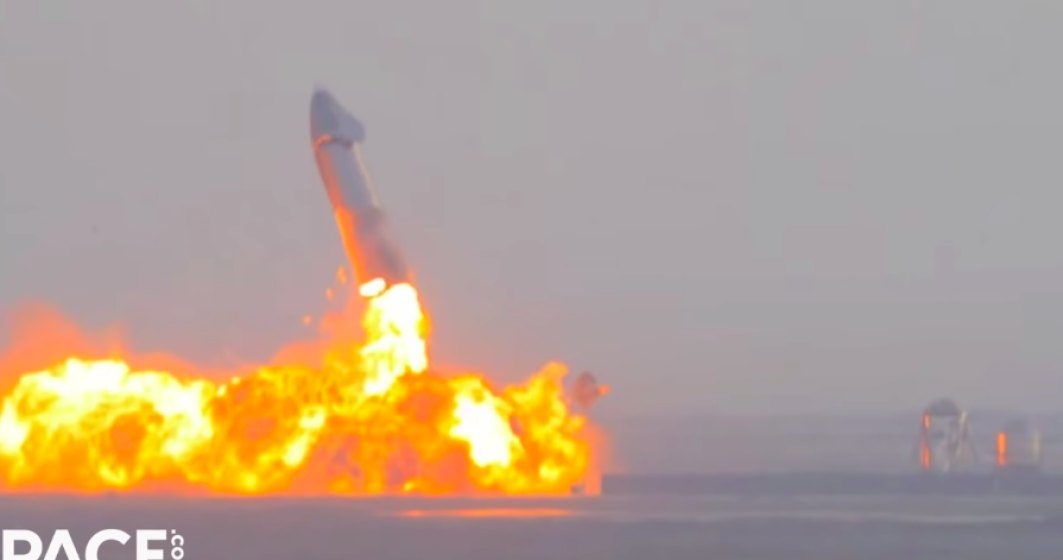 VIDEO Un prototip al unei rachete SpaceX a explodat la sol la câteva minute după aterizare