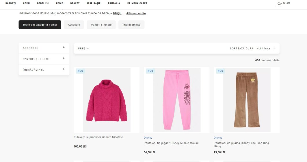 Prețuri Primark în România: cât costă hainele puse la vânzare în ParkLake
