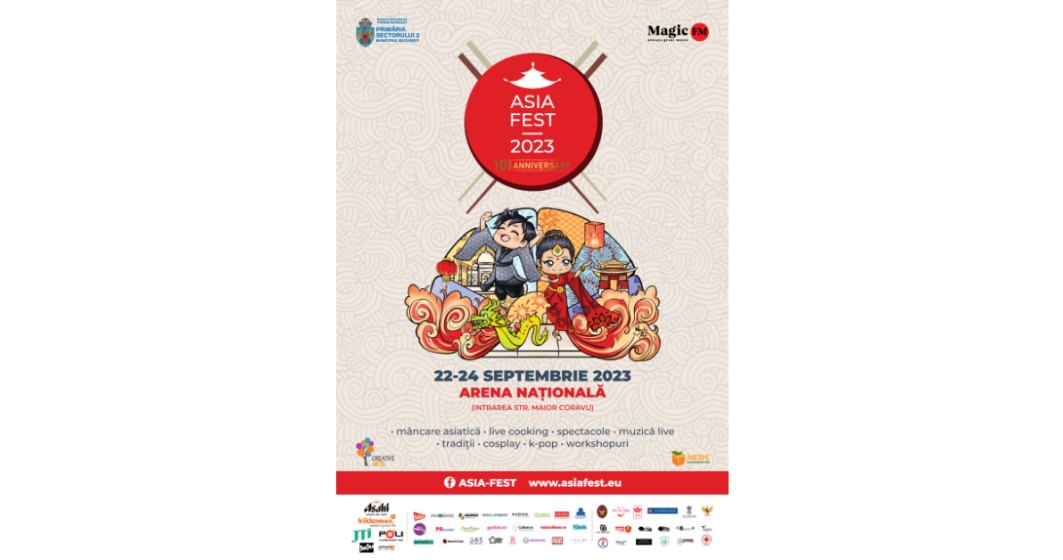 ASIA FEST împlinește 10 ani! Ediția aniversară a festivalului culturilor asiatice are loc între 22 și 24 septembrie