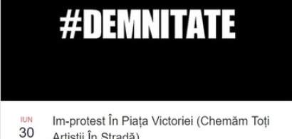 Un protest al actorilor este anuntat duminica, de la ora 18.00, in Piata...