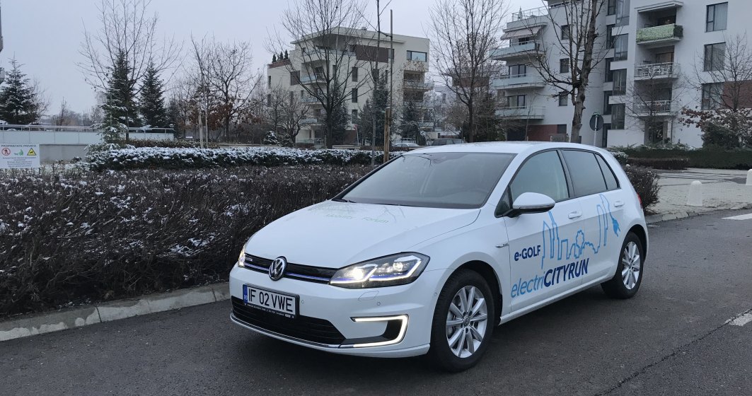 Test drive cu Volkswagen e-Golf facelift: consumul este de doua ori mai mare iarna