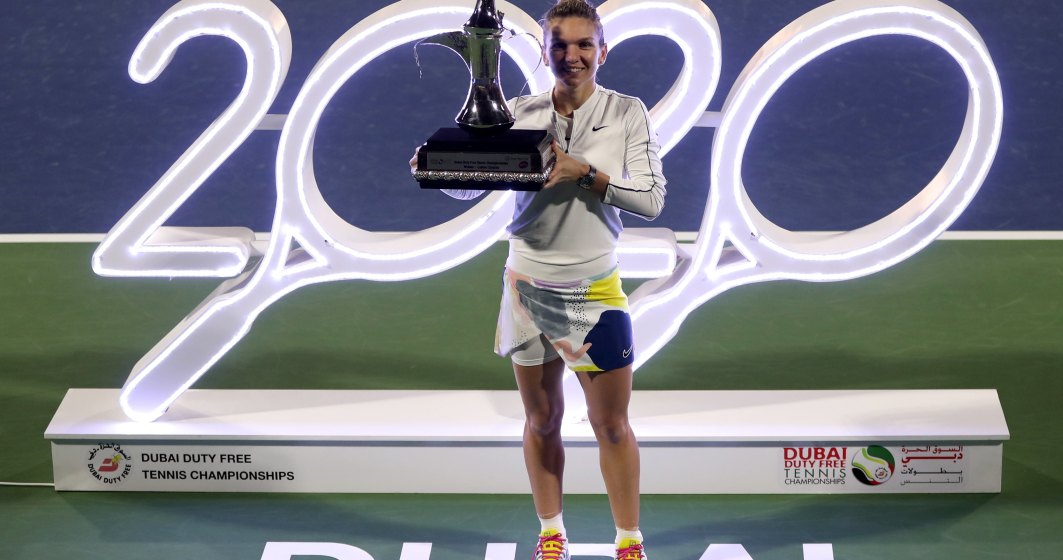 Simona Halep, după victoria de la Dubai: E special să fii în 2020, la a 20-a aniversare a turneului de la Dubai și al 20-lea titlu al meu