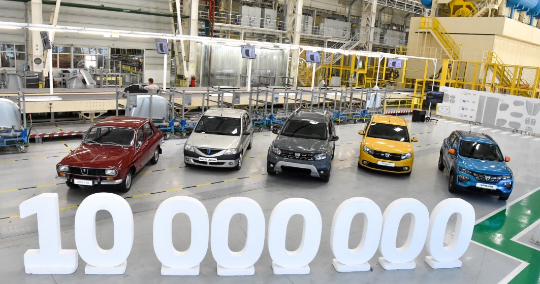 Moment aniversar pentru Dacia. Zece milioane de mașini produse în 54 de ani