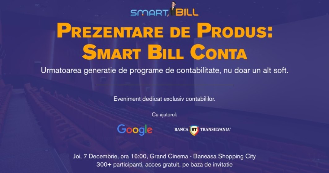 (P) Smart Bill invita contabilii la prezentarea produsului Smart Bill Conta