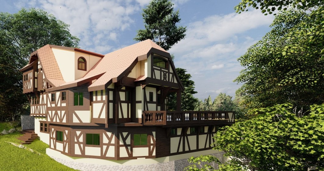 Vila Șipot, casa în care a luat „naștere” Palatul Peleș a intrat într-un amplu proces de restaurare