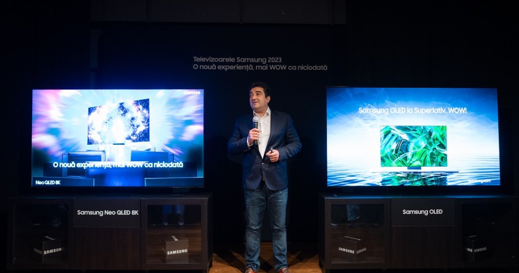 Samsung lansează noi televizoare în România: la unele primești un Galaxy S23 din „partea casei”