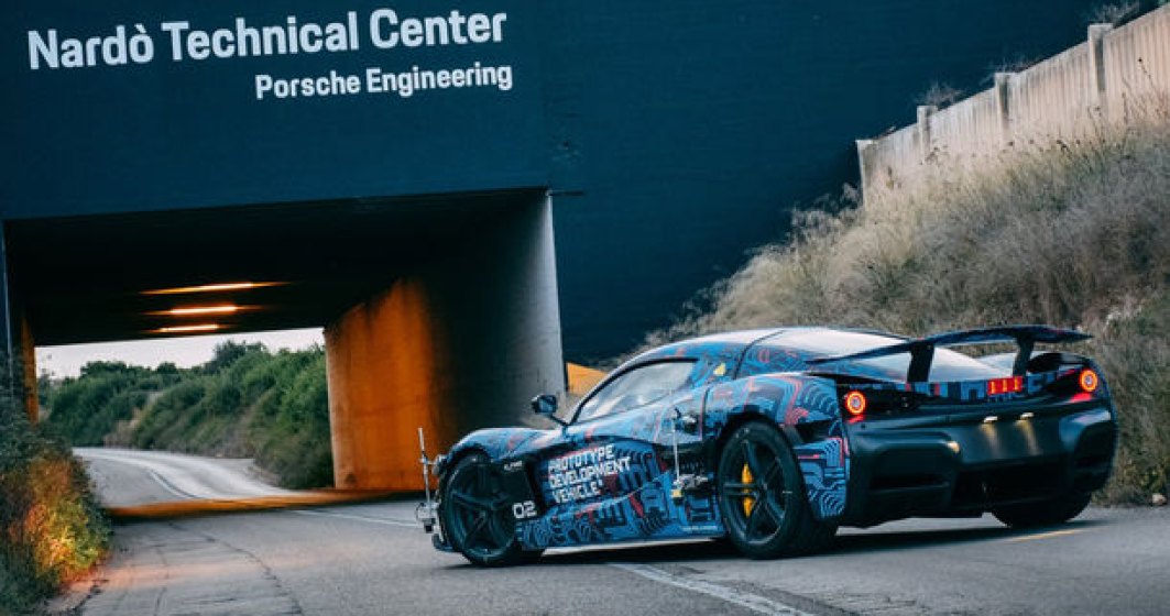 Hypercar-ul electric Rimac C_Two, testat la Centrul Tehnic Nardo detinut de Porsche: versiunea de serie va fi prezentata in martie