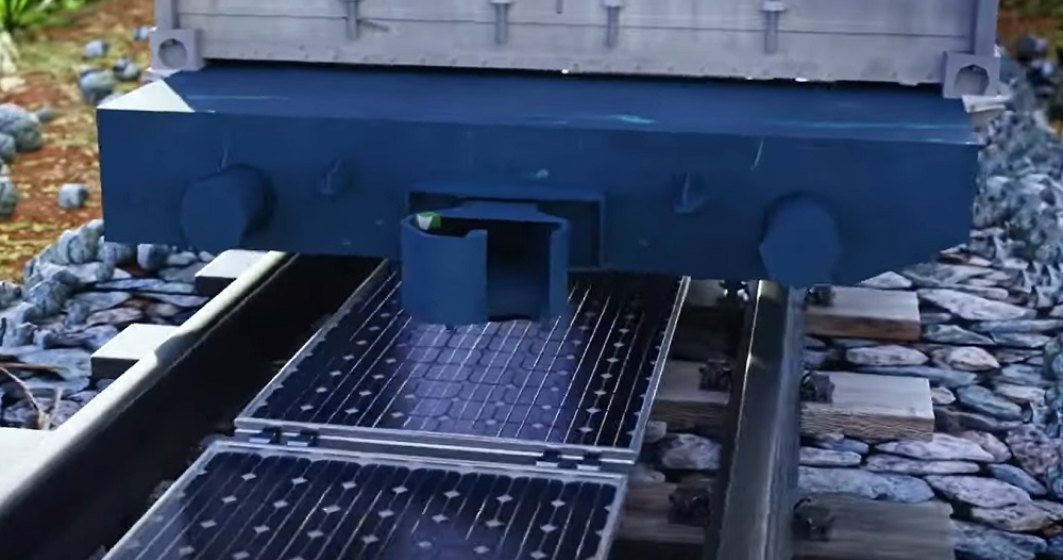 Elvețienii instalează în premieră panouri fotovoltaice între șinele de cale ferată