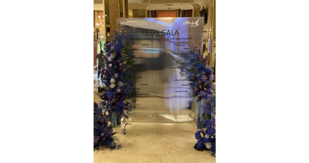 iMod Flowers, atelierul de artă florară a creat un concept personalizat pentru a doua ediție Wall Street CEO’s Gala