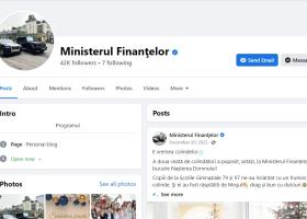 Pagina de Facebook a Ministerului Finanțelor a fost atacată de hackeri