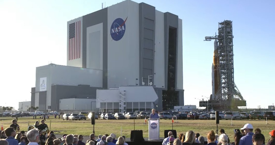 VIDEO: NASA, primele teste cu racheta SLS, care va duce astronauții pe Lună în 2025