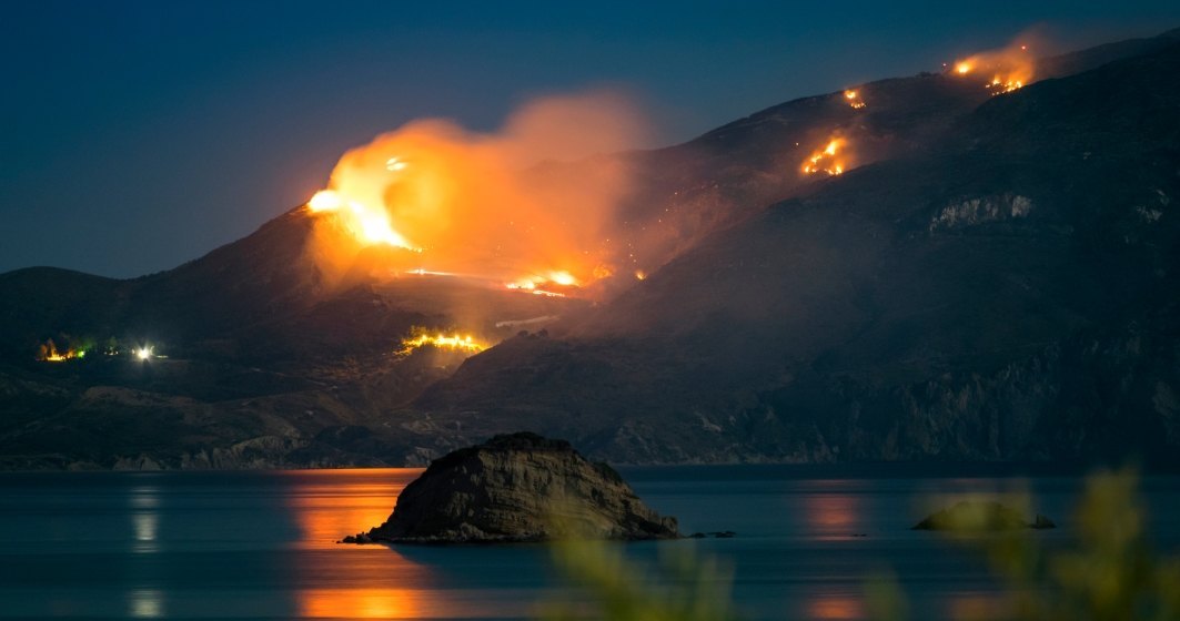 Doua localitati din insula Zakynthos au fost evacuate din cauza incendiilor