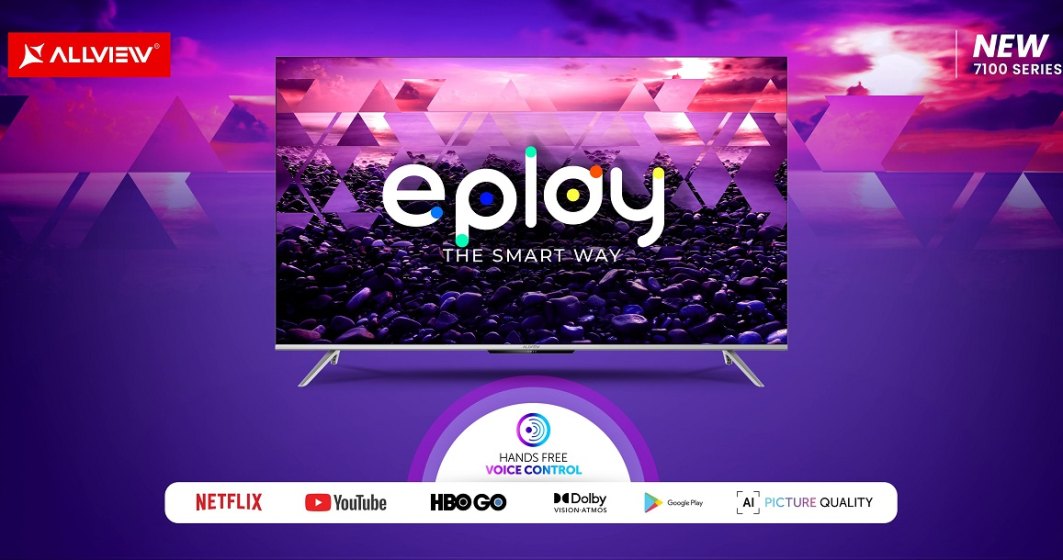 (P) Allview își face debutul în era tehnologică TOUCHLESS prin lansarea seriei de Smart TV-uri ePlay7100