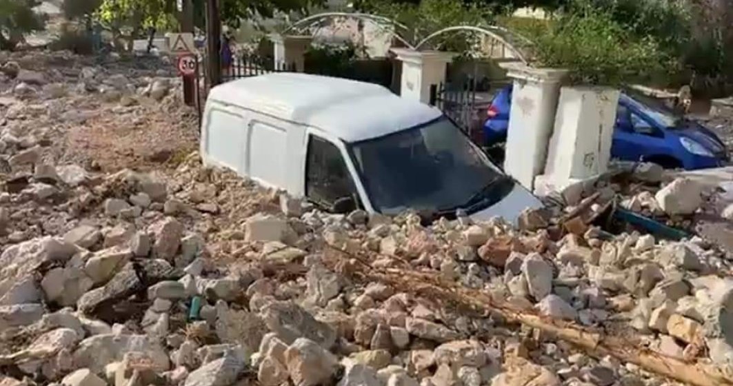 Imagini cu pagubele create de „uraganul mediteranean” în Grecia: 2 persoane și-au pierdut viața