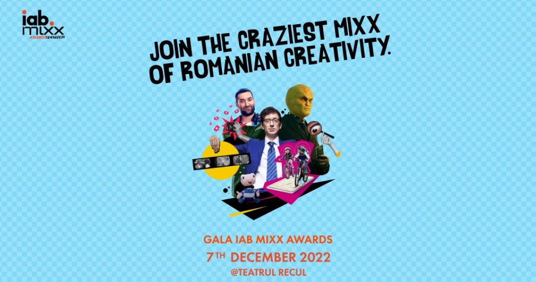 Andi Moisescu și Alex Coteț sunt gazdele IAB MIXX Awards,  pe 7 decembrie, la Teatrul Recul