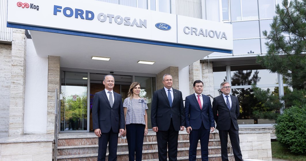 Nicolae Ciucă alături de conducerea Ford Europa și Ford Otosan.