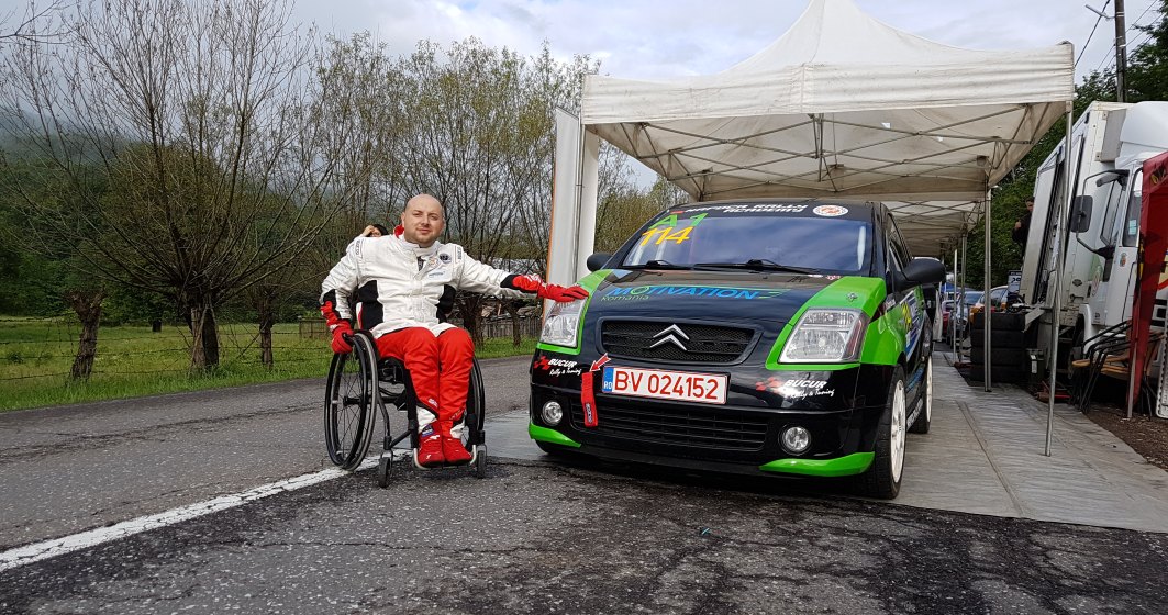 Ciprian Lupu, primul pilot de raliu in scaun cu rotile din Europa de Est: In masina nu ma simt diferit fata de ceilalti