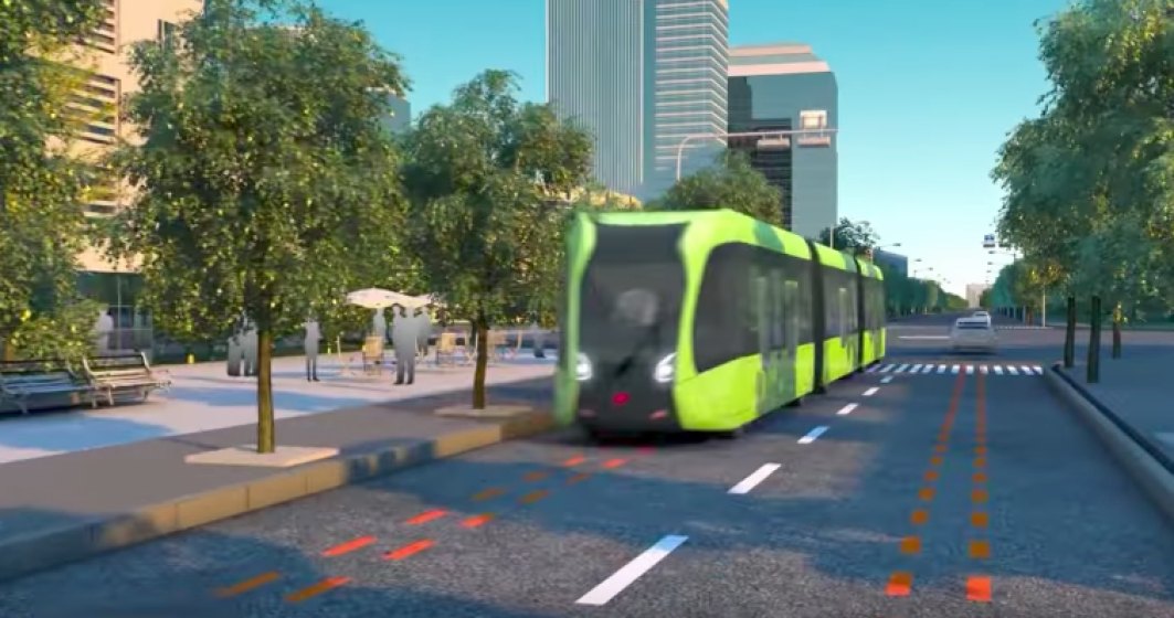 Primul tramvai din lume fara sine este in teste in China