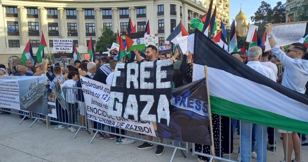 GALERIE FOTO| Proteste pro-palestiniene în București anunțate de Ambasada...