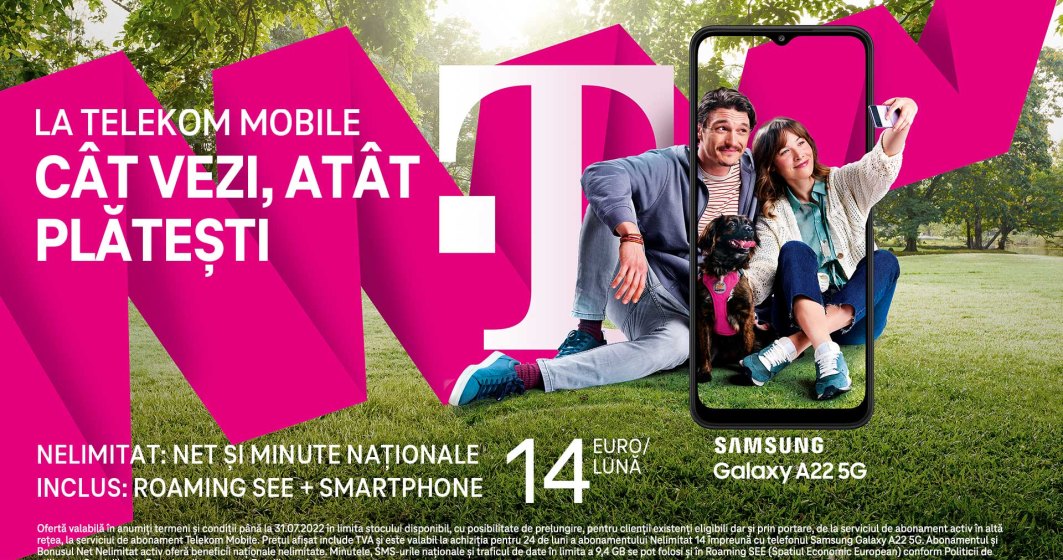 La Telekom Mobile, CAT VEZI, ATAT PLATESTI,  cu o singura conditie: NELIMITAT se referă doar la beneficii, nu şi la preţ. 