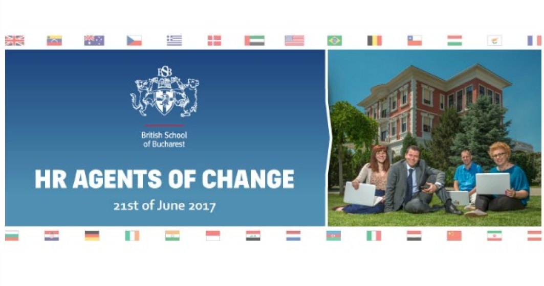 (P) British School of Bucharest organizeaza evenimentul de resurse umane HR Agents of Change