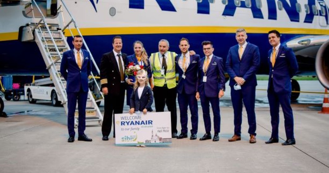 Ryanair a lansat primul său zbor de pe Aeroportul din Sibiu
