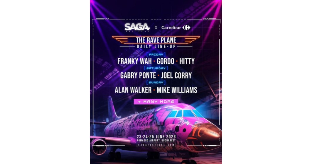 SAGA Festival lansează SAGA Rave Plane, o scenă în avion cu petreceri exclusiviste