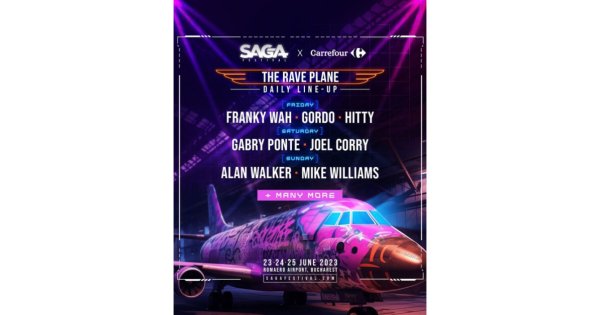 SAGA Festival lansează SAGA Rave Plane, o scenă în avion cu petreceri...