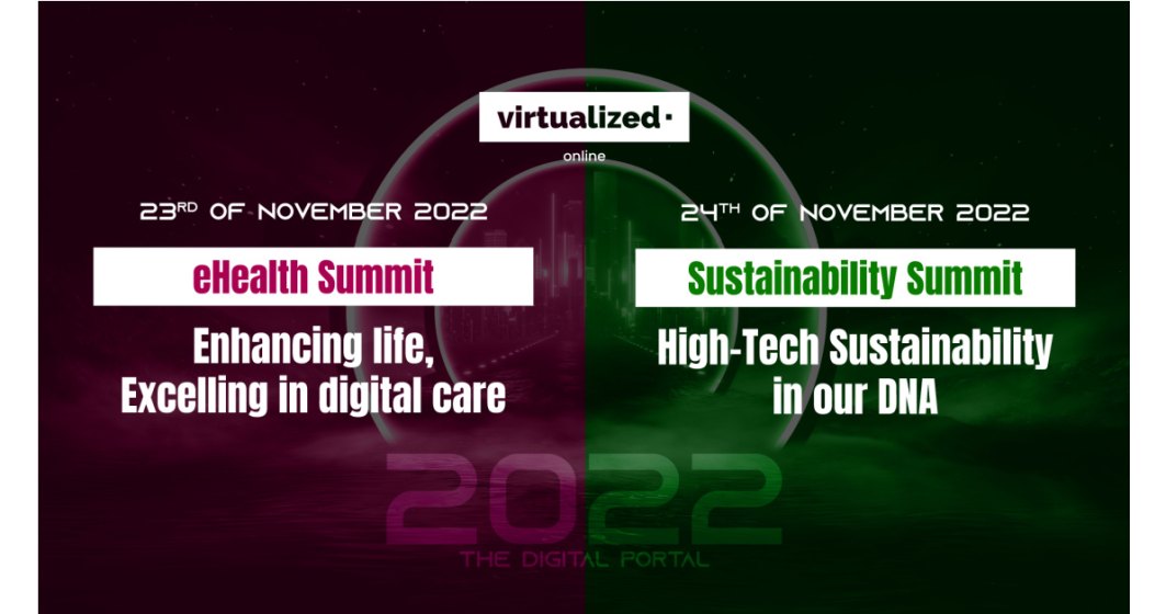 Începe o nouă serie de expo-conferințe online Virtualized. Ecosisteme de sănătate și tehnologie durabilă, în dezbateri, la summit-urile Virtualized din noiembrie 2022