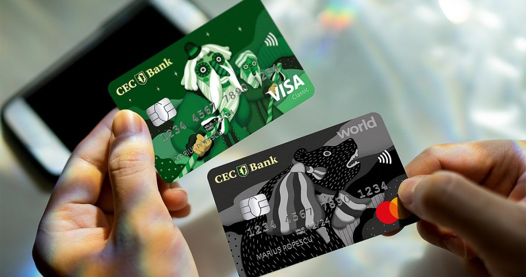 CEC Bank lansează carduri de debit cu modele tradiționale românești: Ilustrații cu Călușarii, Ursul, Capra, Hora sau Plugușorul
