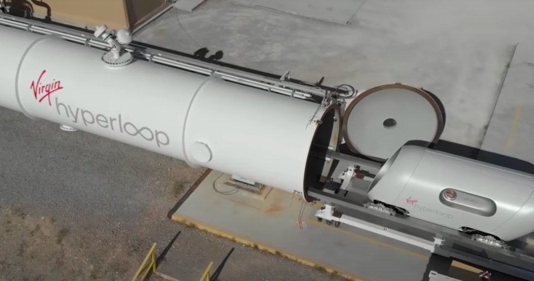 VIDEO: Primul test hyperloop cu pasageri. Capsula poate atinge peste 1.000 km/h