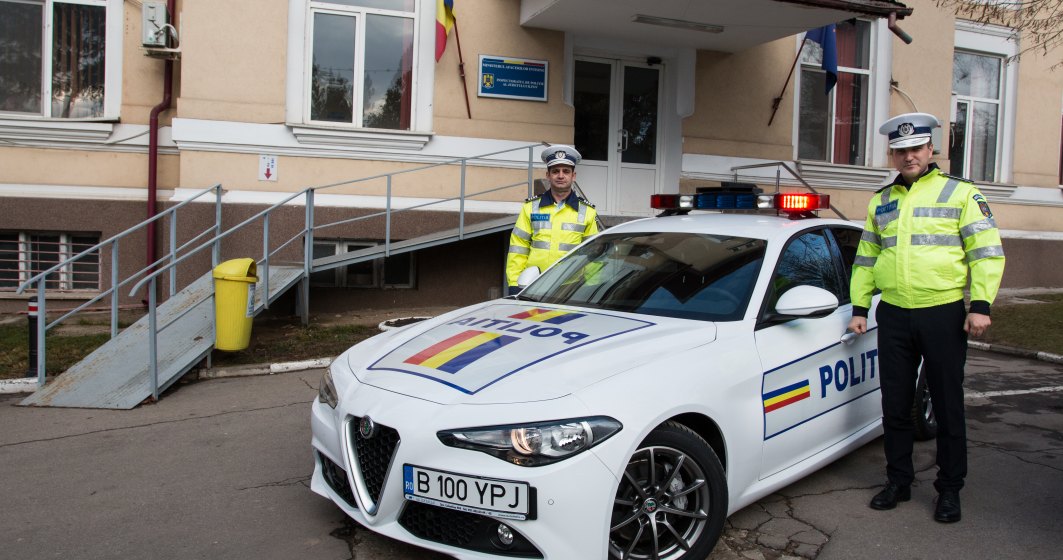 Politia Rutiera Ilfov a primit un autoturism Alfa Romeo Giulia pentru 1 an