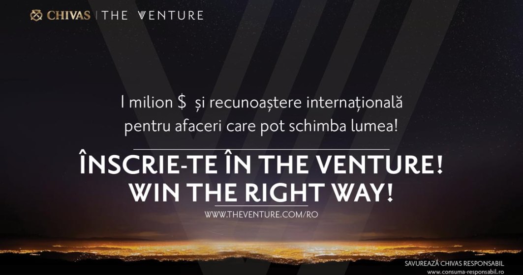 (P) Apel pentru antreprenoriat cu impact social: Chivas a lansat a doua editie ,,The Venture" in Romania