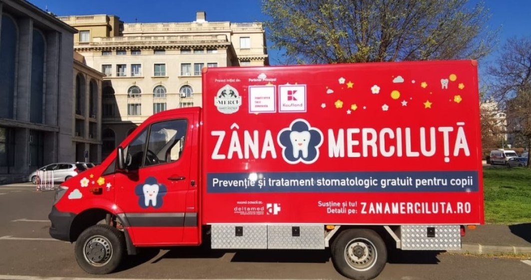Cabinetul stomatologic școlar mobil al Asociației Merci Charity ajunge în satele din Iași