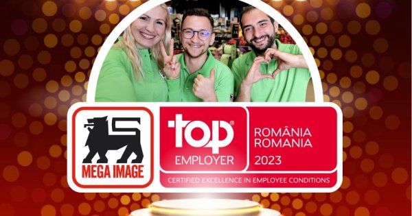 Mega Image a obținut certificarea Top Employer 2023 cu cele mai bune...